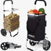Arebos 3in1 Einkaufstrolley Schwarz Outlet