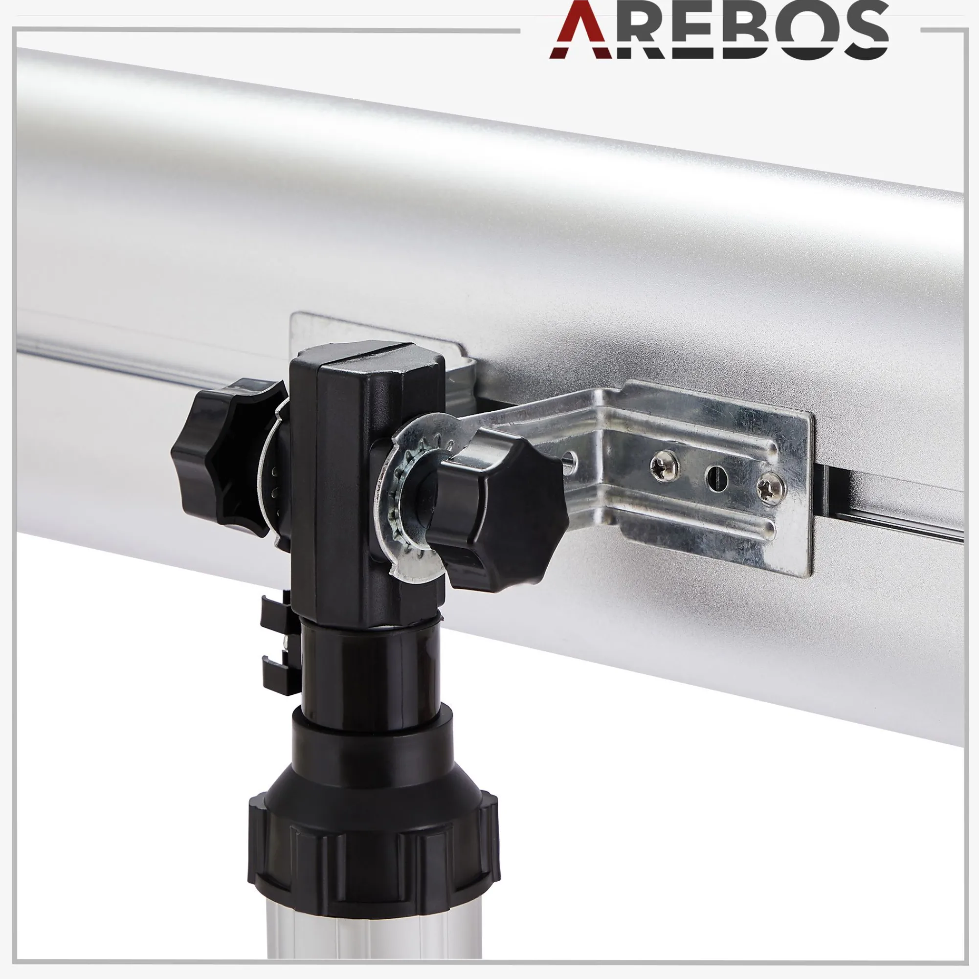 Arebos Infrarot Heizstrahler 2000W mit Stativ & Fernbedienung Silber New