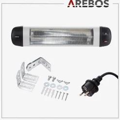 Arebos Infrarot Heizstrahler 2500W silber Online