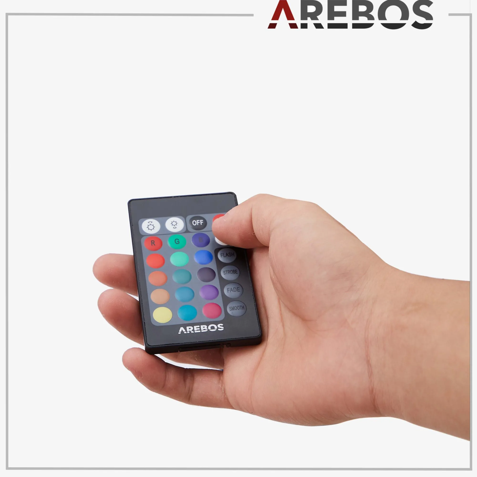 Arebos Infrarot Terrassenheizstrahler 1500W mit LED Silber Online