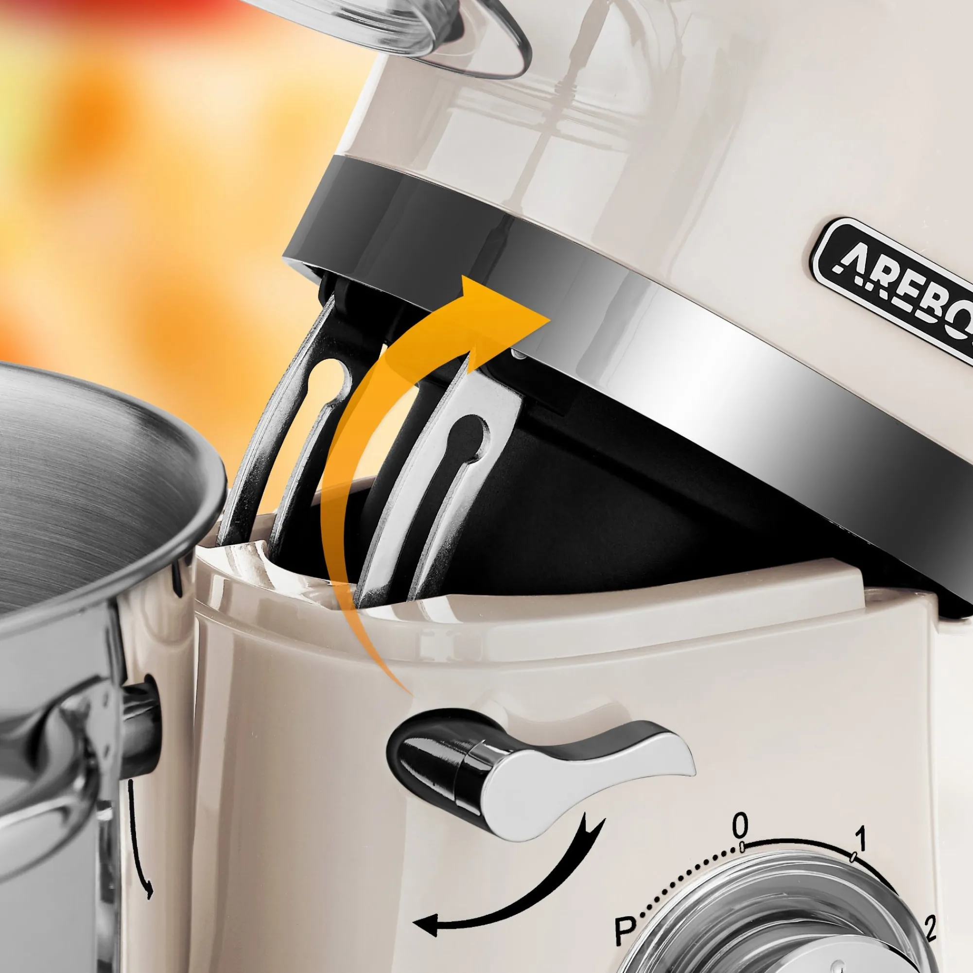 Arebos Küchenmaschine mit 2 Rührschüsseln