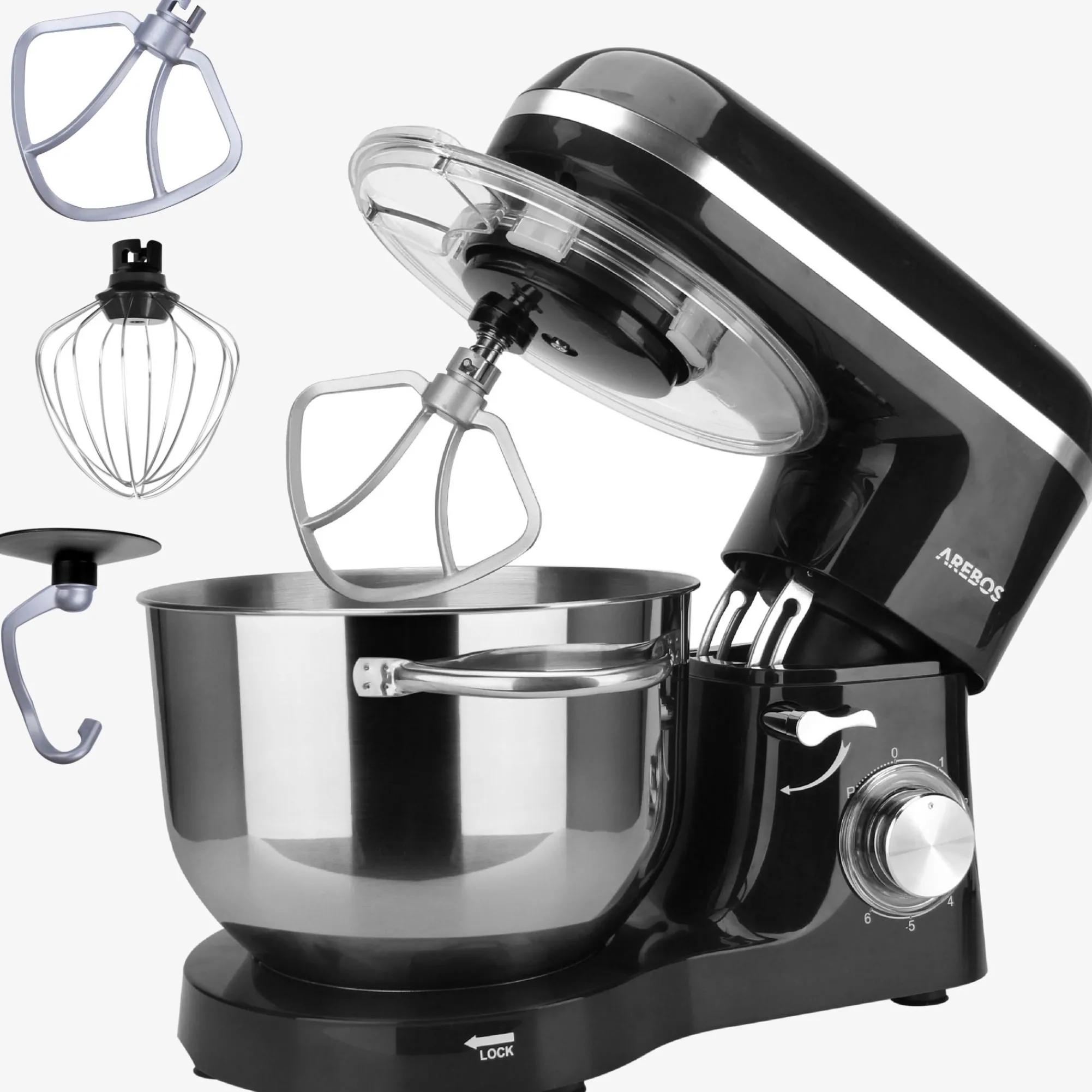 Arebos Küchenmaschine 1500W - 6l Clearance