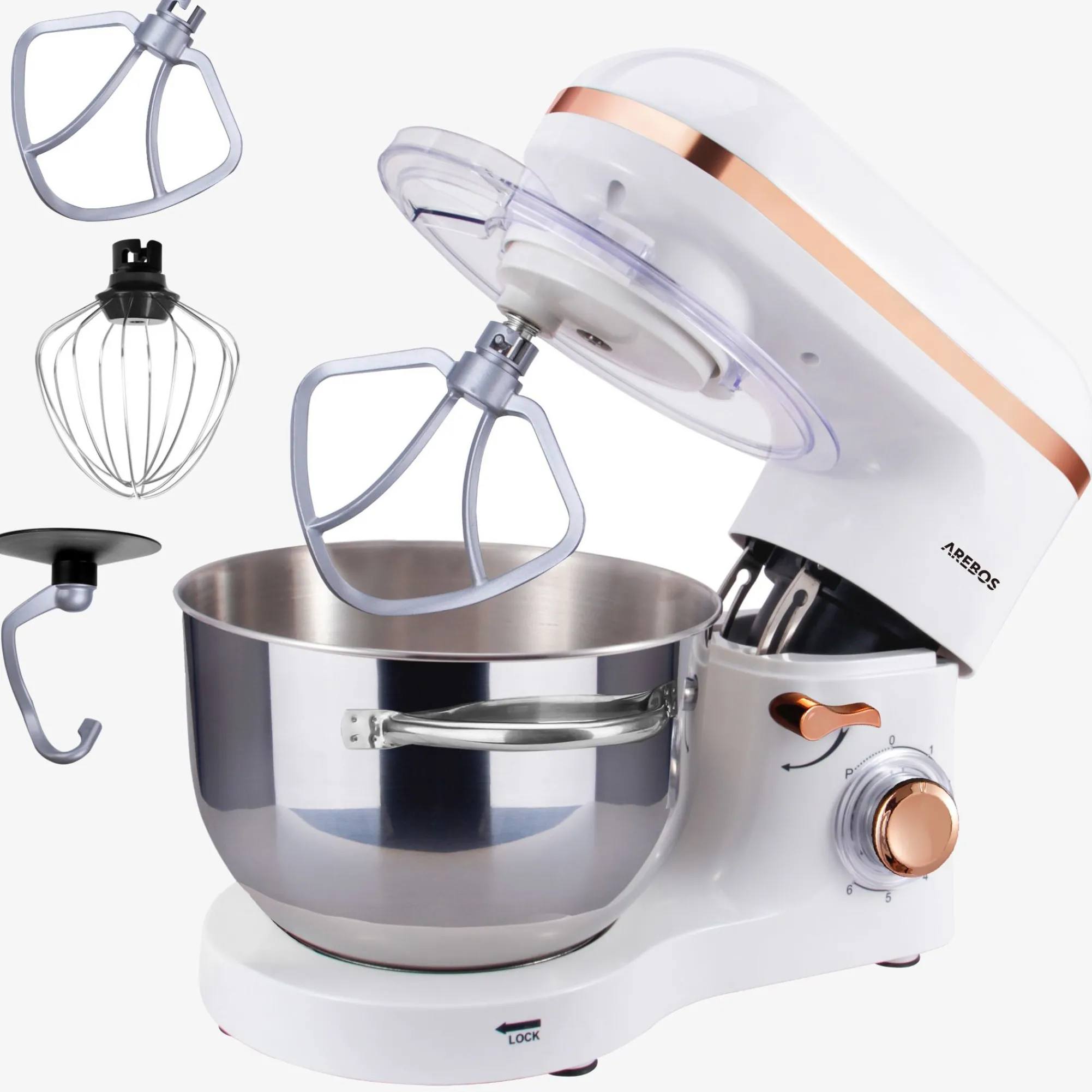 Arebos Küchenmaschine 1500W - 6l Clearance