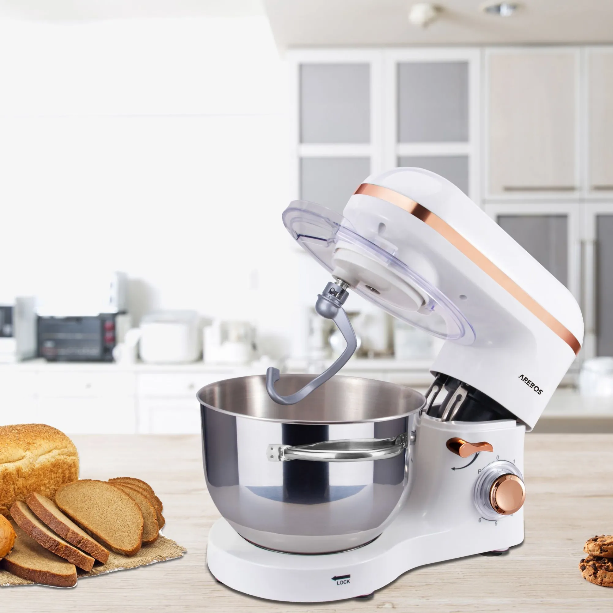 Arebos Küchenmaschine 1500W - 6l Clearance