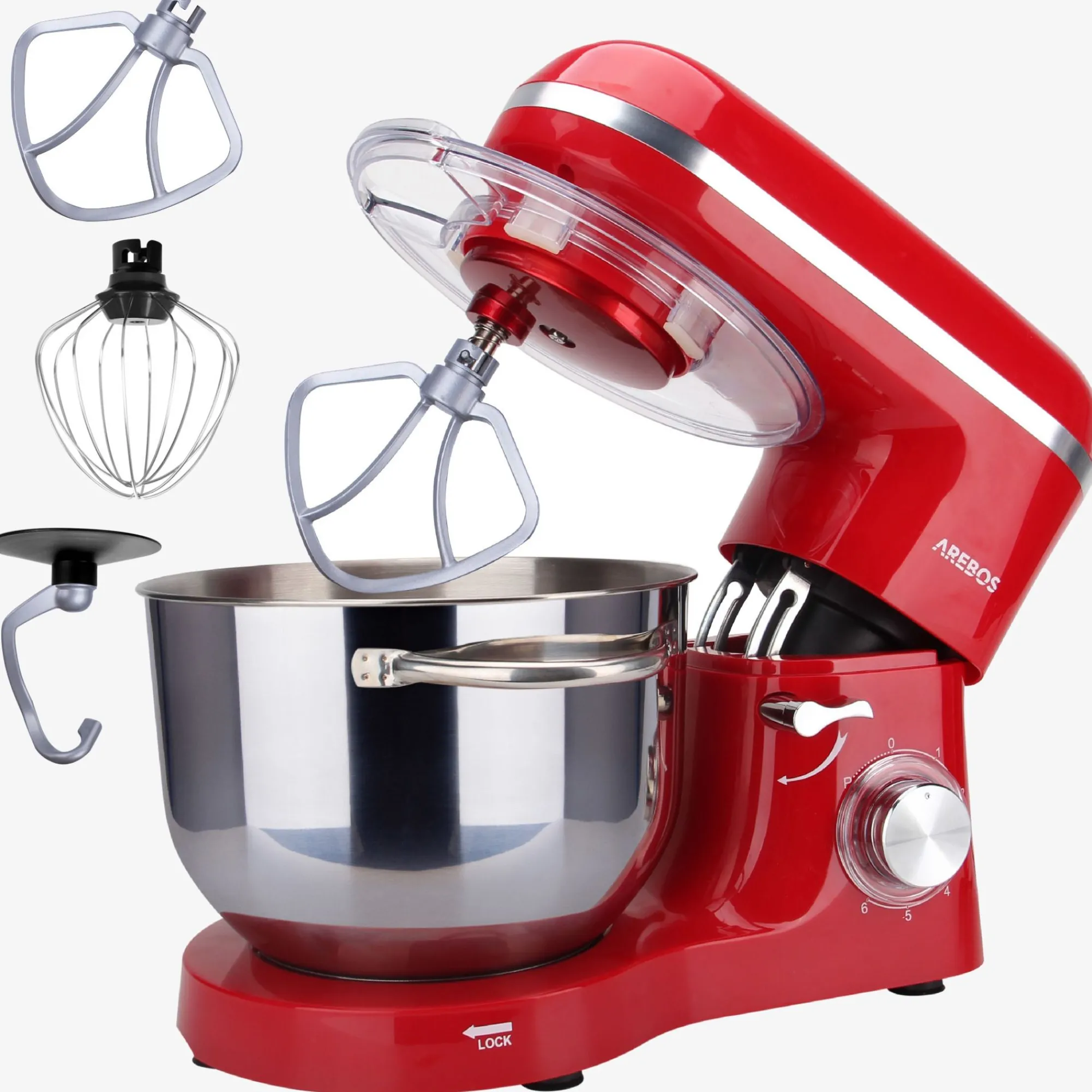 Arebos Küchenmaschine 1500W - 6l Clearance