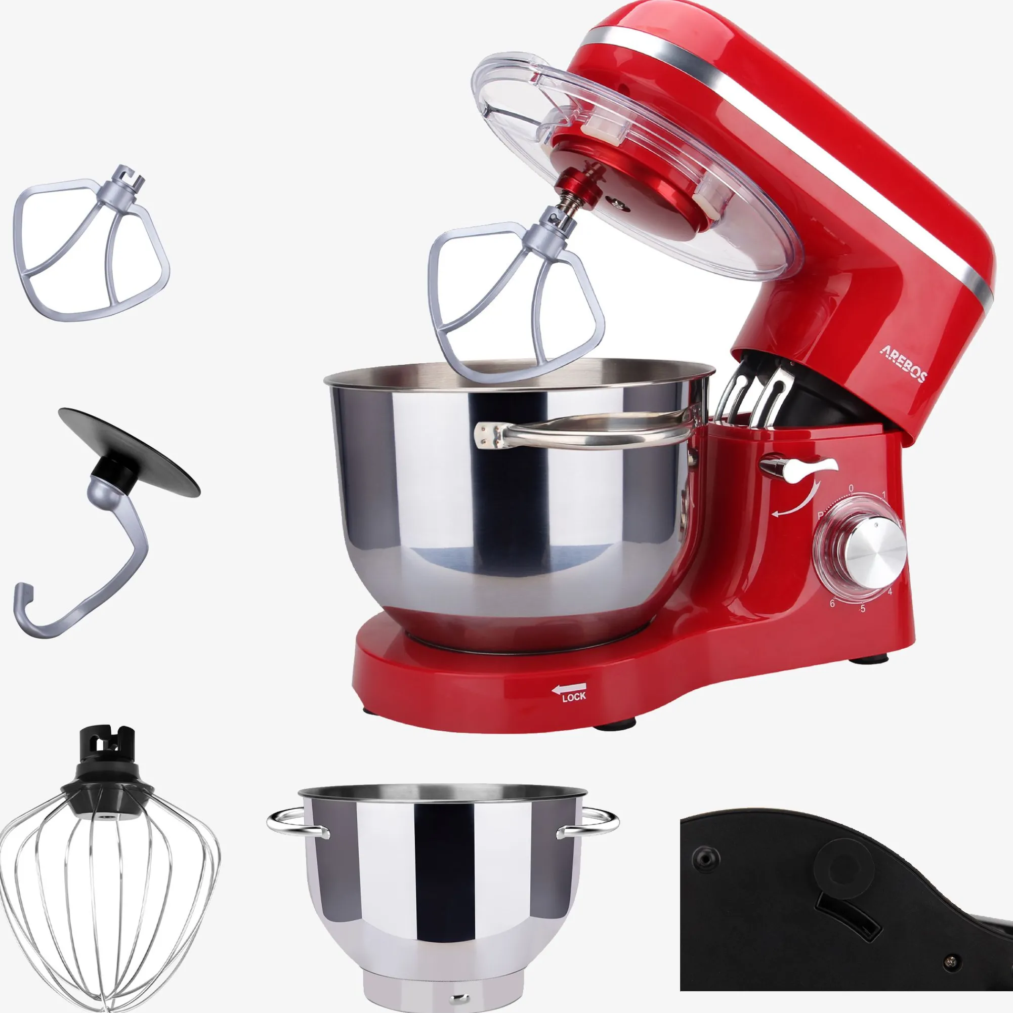 Arebos Küchenmaschine 1500W - 6l Clearance