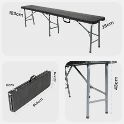 Arebos Klappbank - 2er Set Outlet