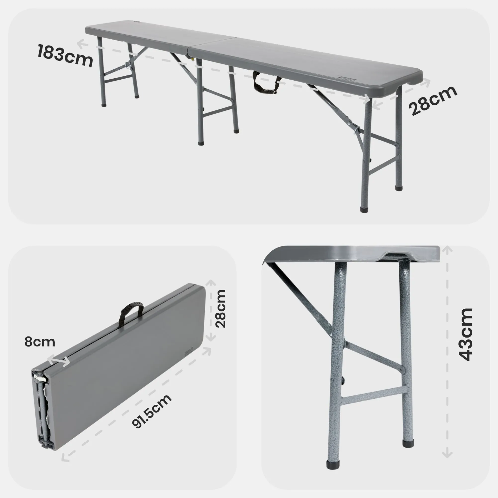 Arebos Klappbank - 2er Set Outlet