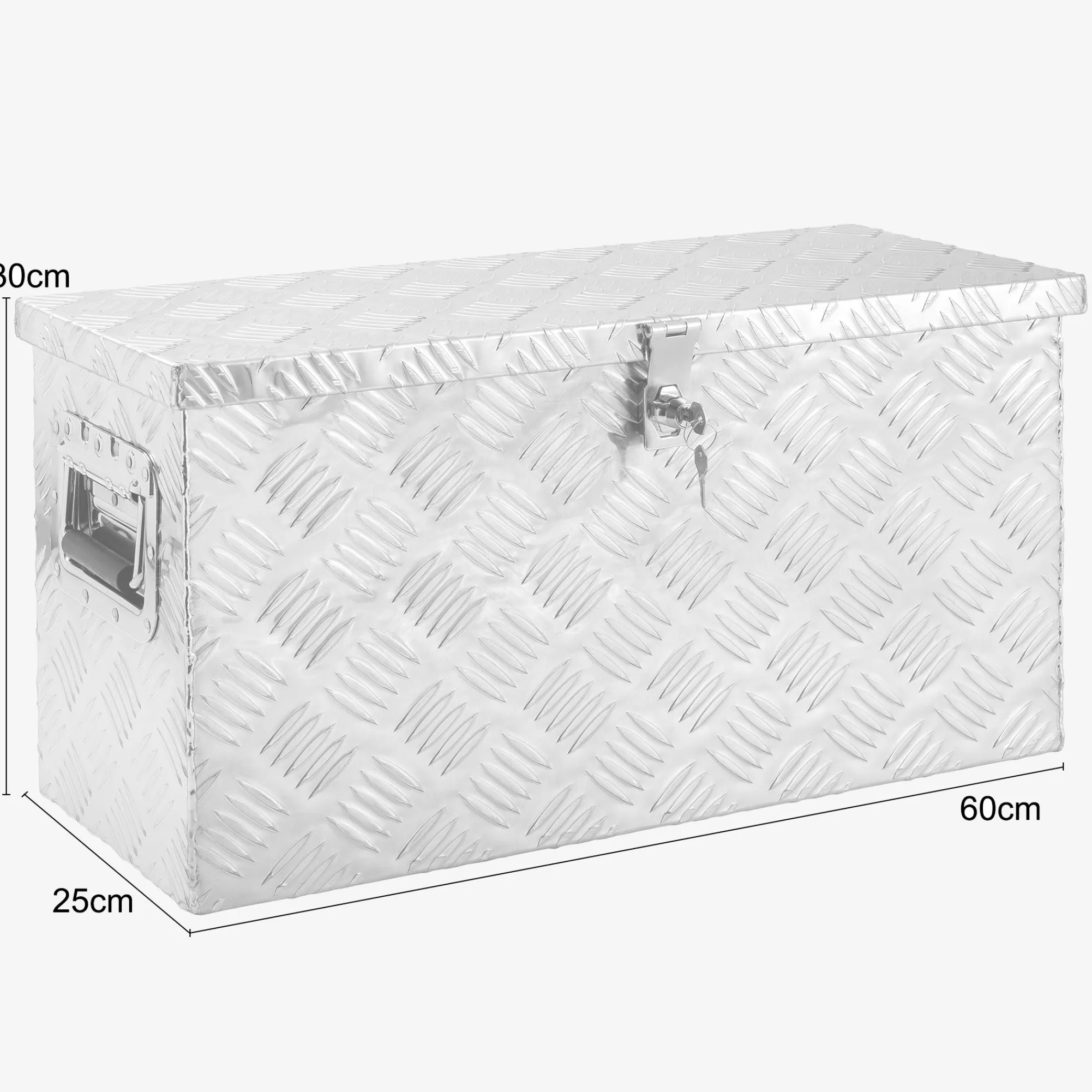 Arebos Koffer Truckbox - Aluminium Online