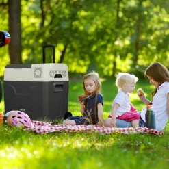 Arebos Kompressor Kühlbox mit Rollen 47 L Discount