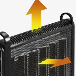 Arebos Konvektor 2000 W Mica Schwarz Discount