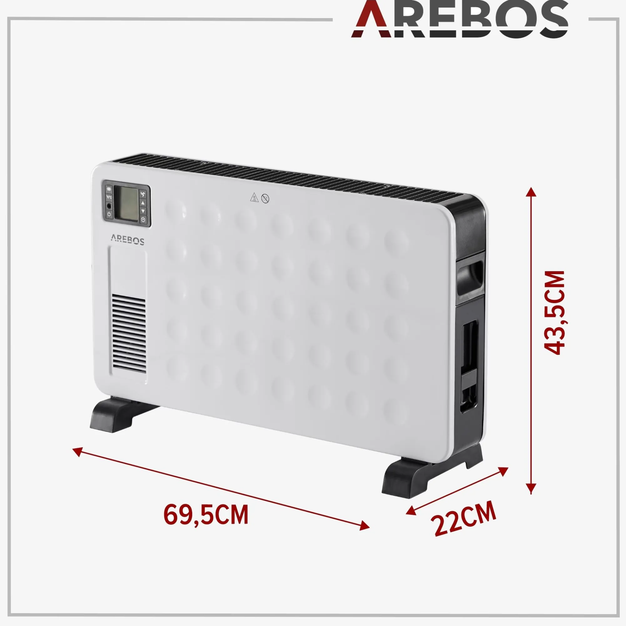 Arebos Konvektor 2300 W Weiß Online