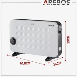 Arebos Konvektor 2000 W weiss Discount