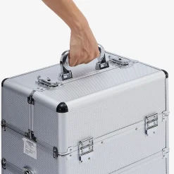Arebos Kosmetikkoffer XL - 66l inkl. Rollen Hot