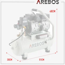 Arebos Luftkompressor 12L 500W Outlet