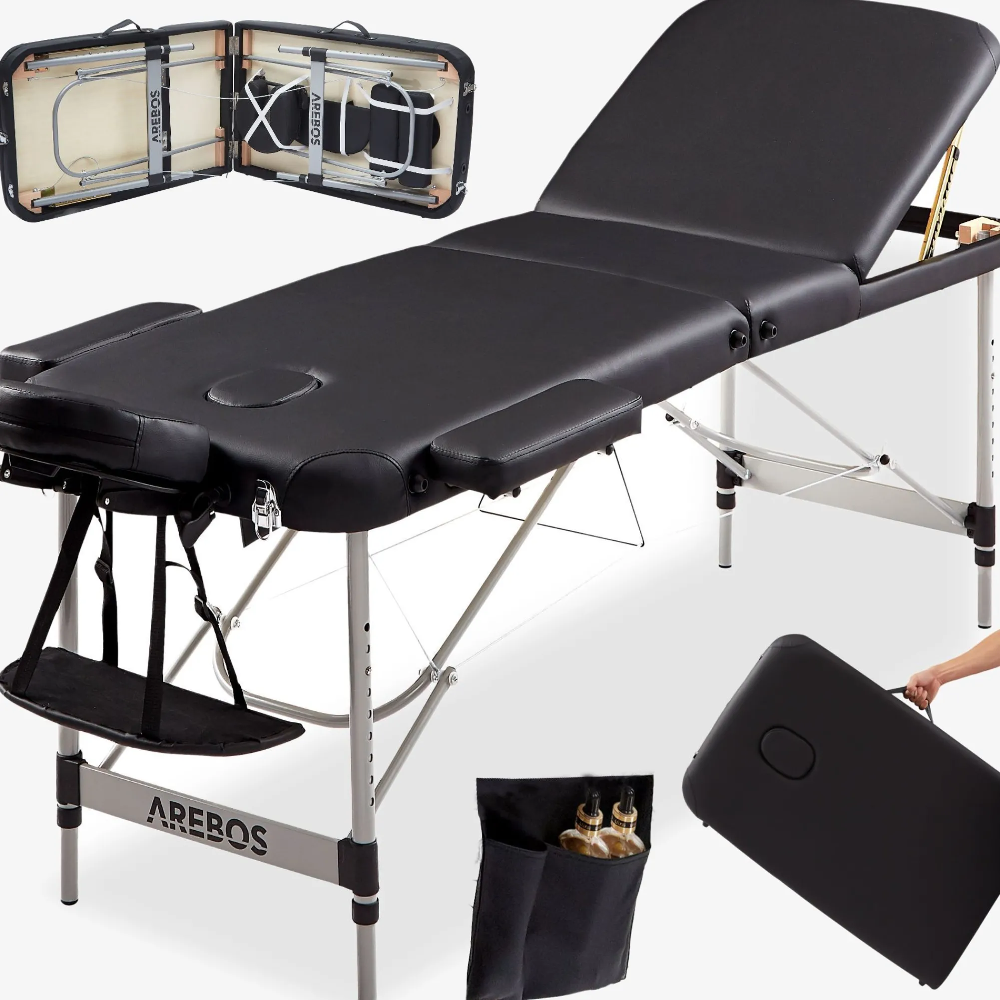 Arebos Massageliege 3 Zonen