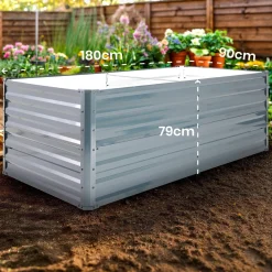 Arebos Metall Hochbeet 180 x 90 x 79 cm Online