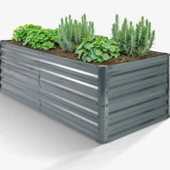 Arebos Metall Hochbeet 120 x 90 x 59 cm New