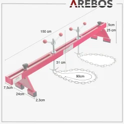 Arebos Motorbrücke 500kg Sale