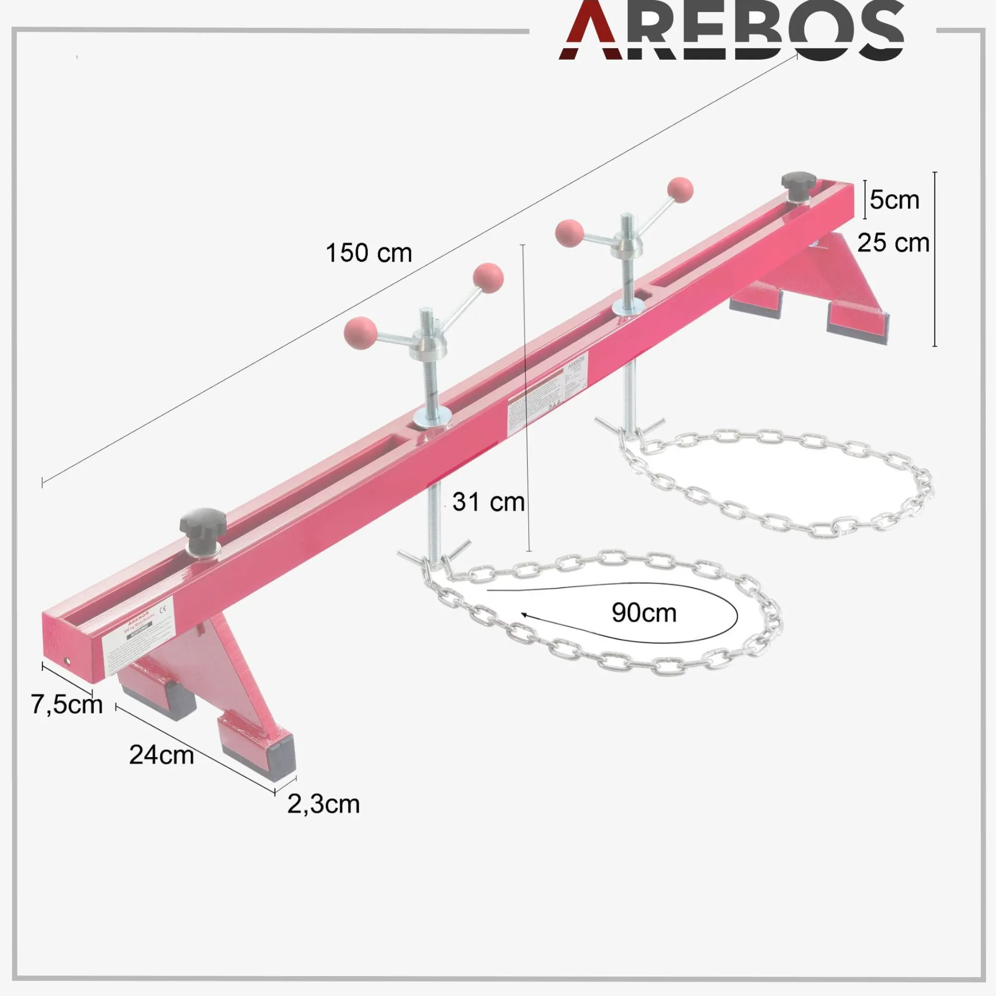 Arebos Motorbrücke 500kg Sale