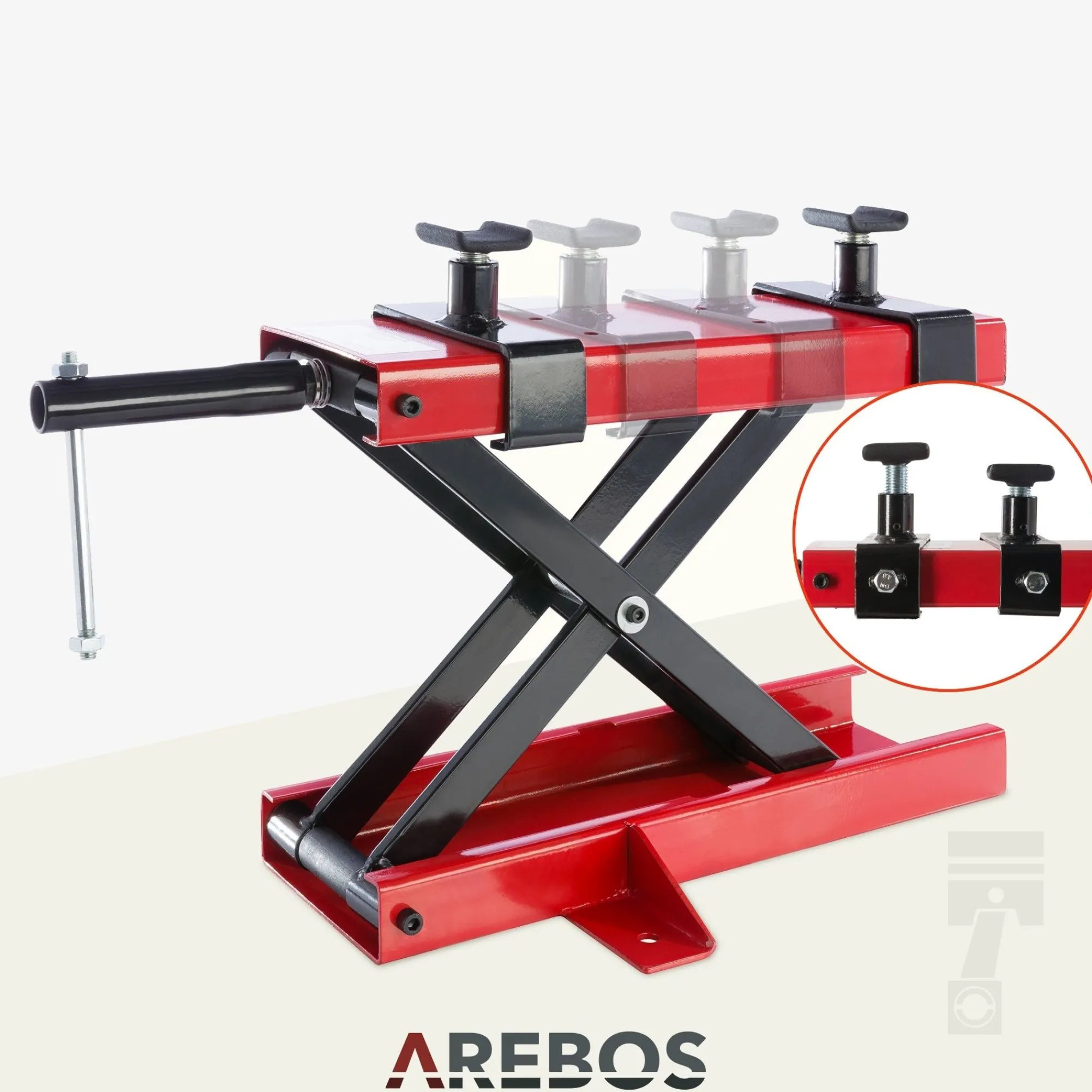 Arebos Motorradheber 500 kg Discount