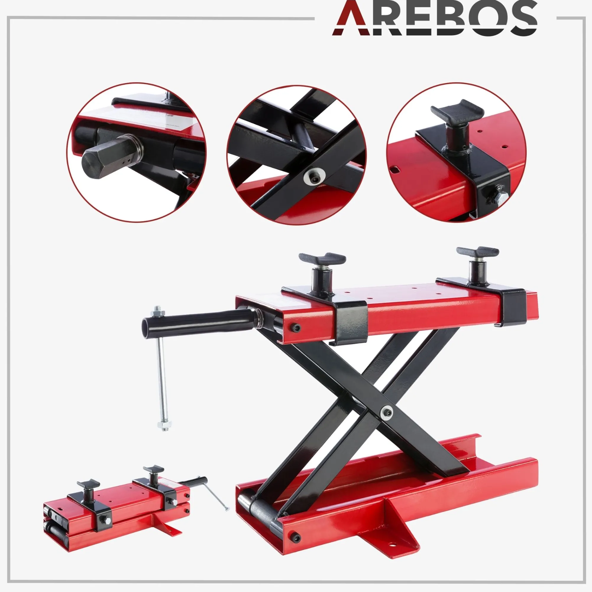 Arebos Motorradheber 500 kg Discount