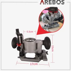 Arebos Oberfräse 710W inkl. Trimmer + Tauchbasis