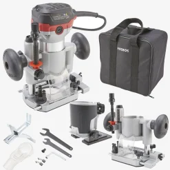 Arebos Oberfräse 710W inkl. Trimmer + Tauchbasis