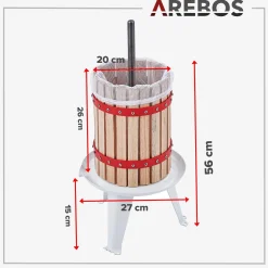 Arebos Obstpresse 6 L