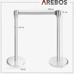 Arebos Personenleitsystem Set - Airport Hot
