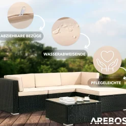 Arebos Polyrattan - Sitzgruppe