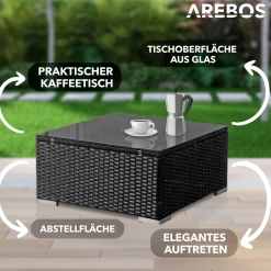 Arebos Polyrattan - Sitzgruppe