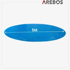 Arebos Pool Solarfolie - 5m rund Discount