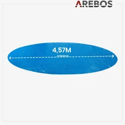 Arebos Pool Solarfolie 4,57 m rund 120mic Best