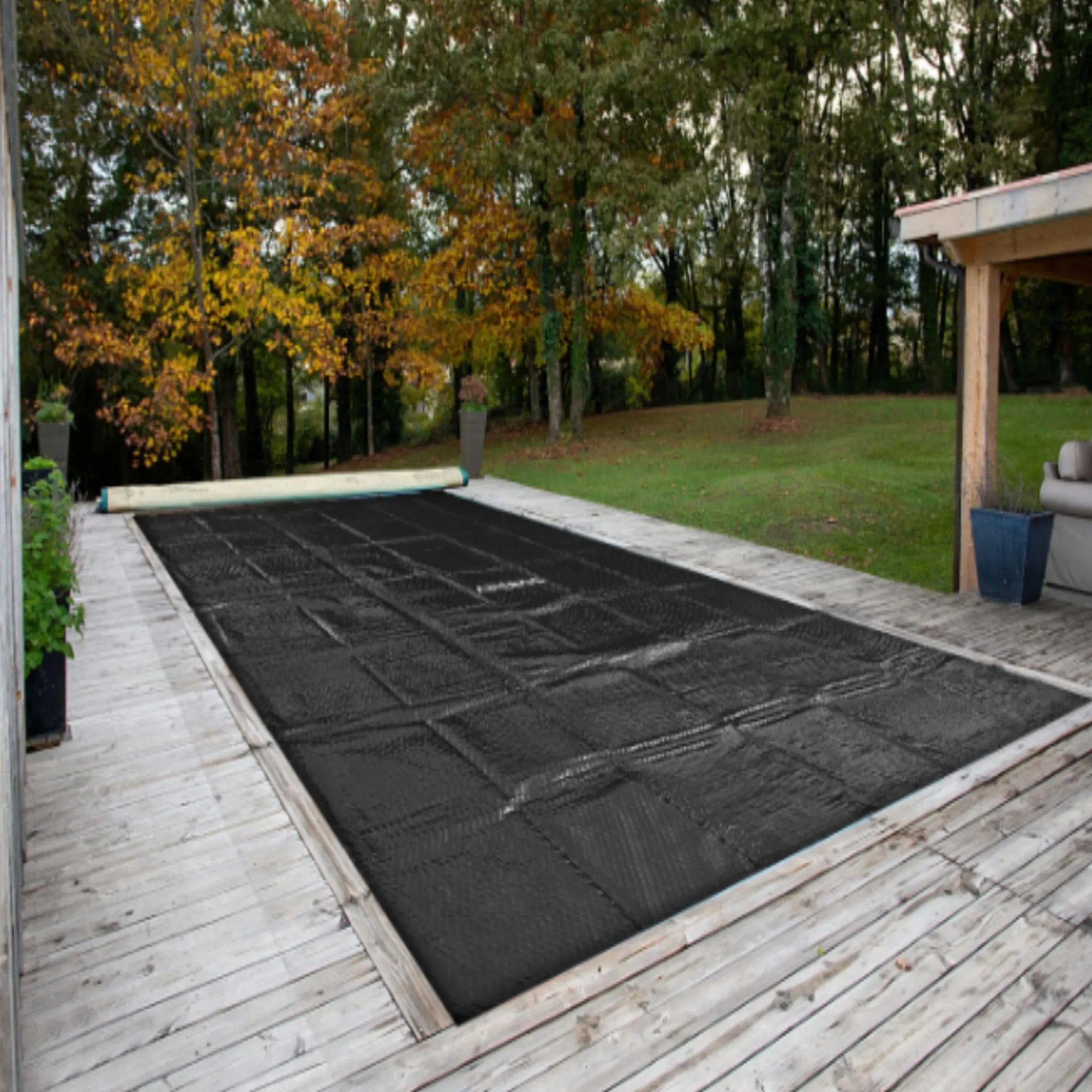 Arebos Pool Solarfolie 5,49x2,74 m rechteckig 120mic Best