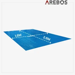 Arebos Pool Solarfolie 2,6 x 1,6 m rechteckig 120mic Clearance
