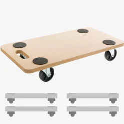 Arebos Rollbrett 200kg 4 Stück