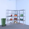 Arebos Schwerlastregal Eckregalkombination Silber Clearance
