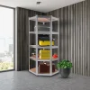 Arebos Schwerlastregal Eckregal 180 x 70 x 70 cm 875 kg Silber Clearance