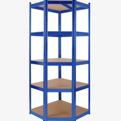 Arebos Schwerlastregal Eckregal 180 x 70 x 70 cm 875 kg Blau New