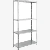 Arebos Schwerlastregal 150 x 75 x 30 cm 100 kg Silber Outlet