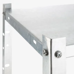 Arebos Schwerlastregal 150 x 75 x 30 cm 100 kg Silber Outlet