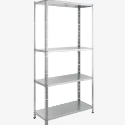 Arebos Schwerlastregal 150 x 75 x 30 cm 100 kg Silber Outlet