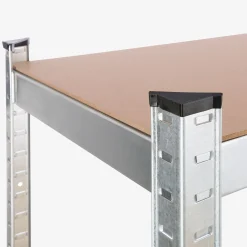 Arebos Schwerlastregal 180 x 75 x 45 cm 875 kg Silber
