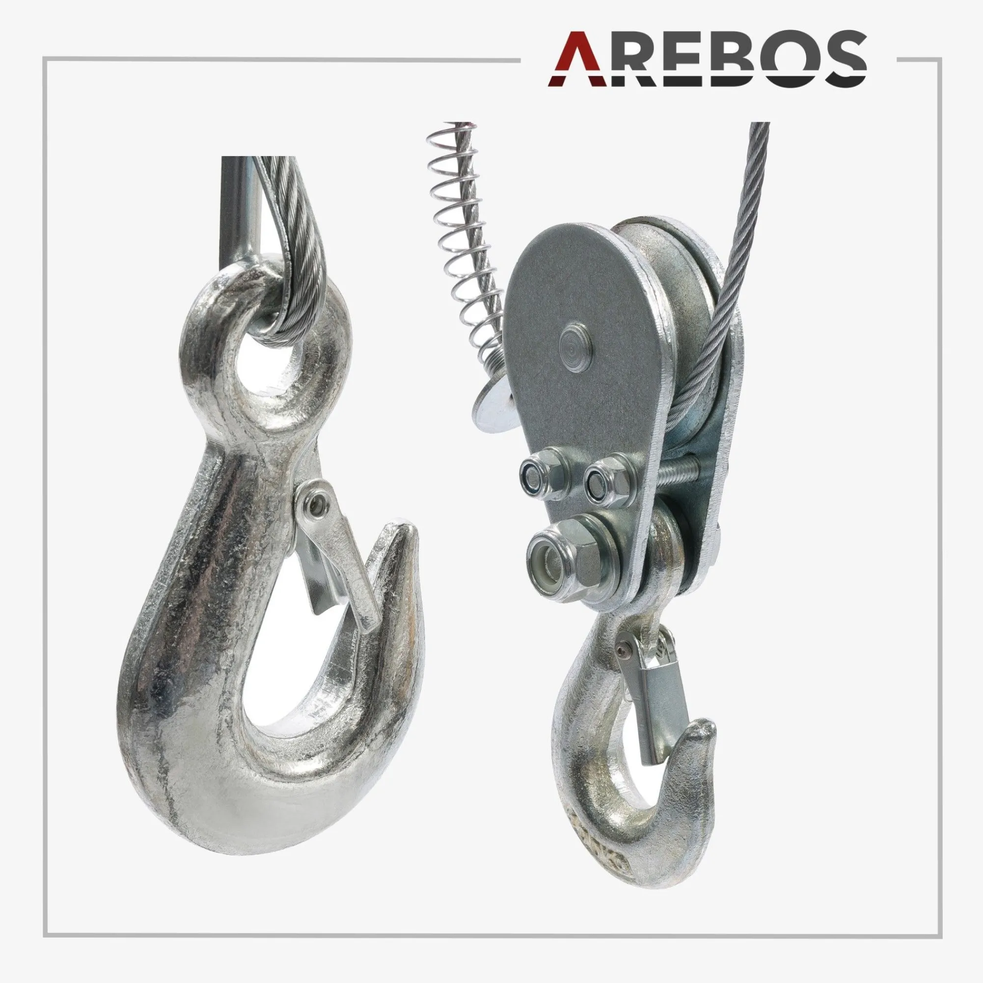 Arebos Seilwinde 400 kg Clearance