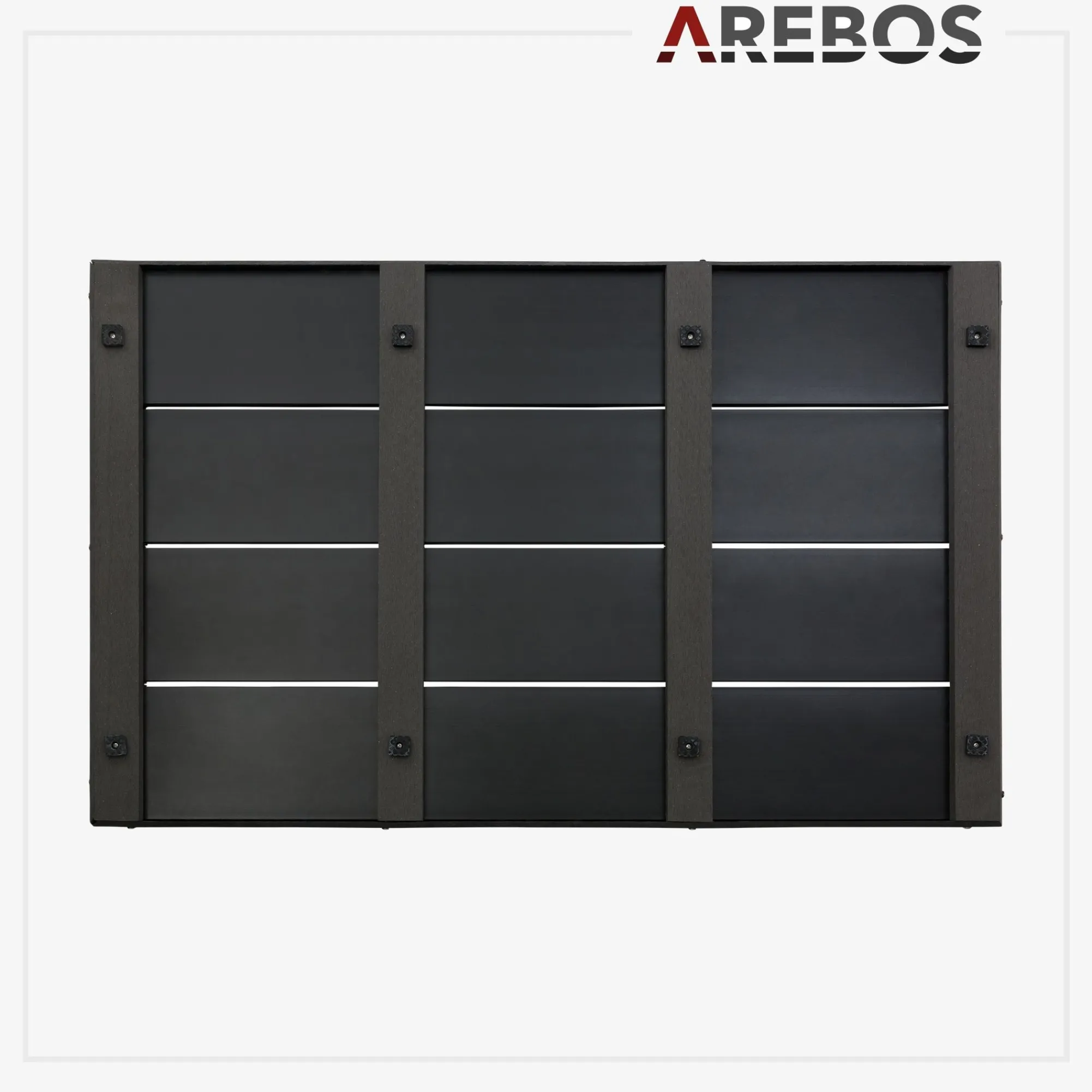 Arebos Solardusche Bodenelement - Anthrazit Best