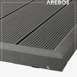 Arebos Solardusche Bodenelement - Anthrazit Best