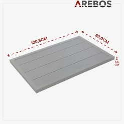 Arebos Solardusche Bodenelement - Anthrazit Best