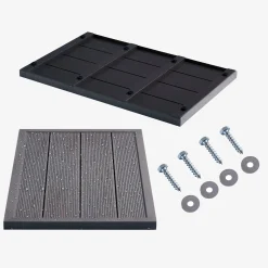 Arebos Solardusche Bodenelement - Anthrazit Best