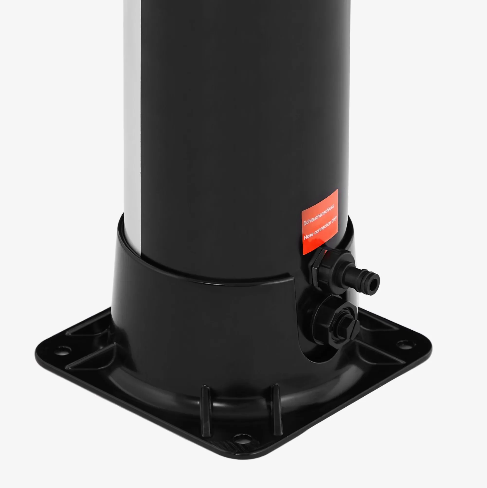 Arebos Solardusche 40L mit Thermometer, Handbrause & Bodenelement Anthrazit Outlet